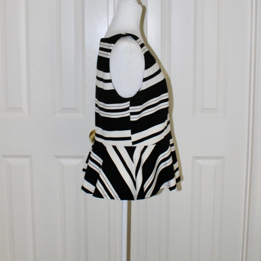 INC Elegant striped peplum top - NWT - Picture 7 of 8